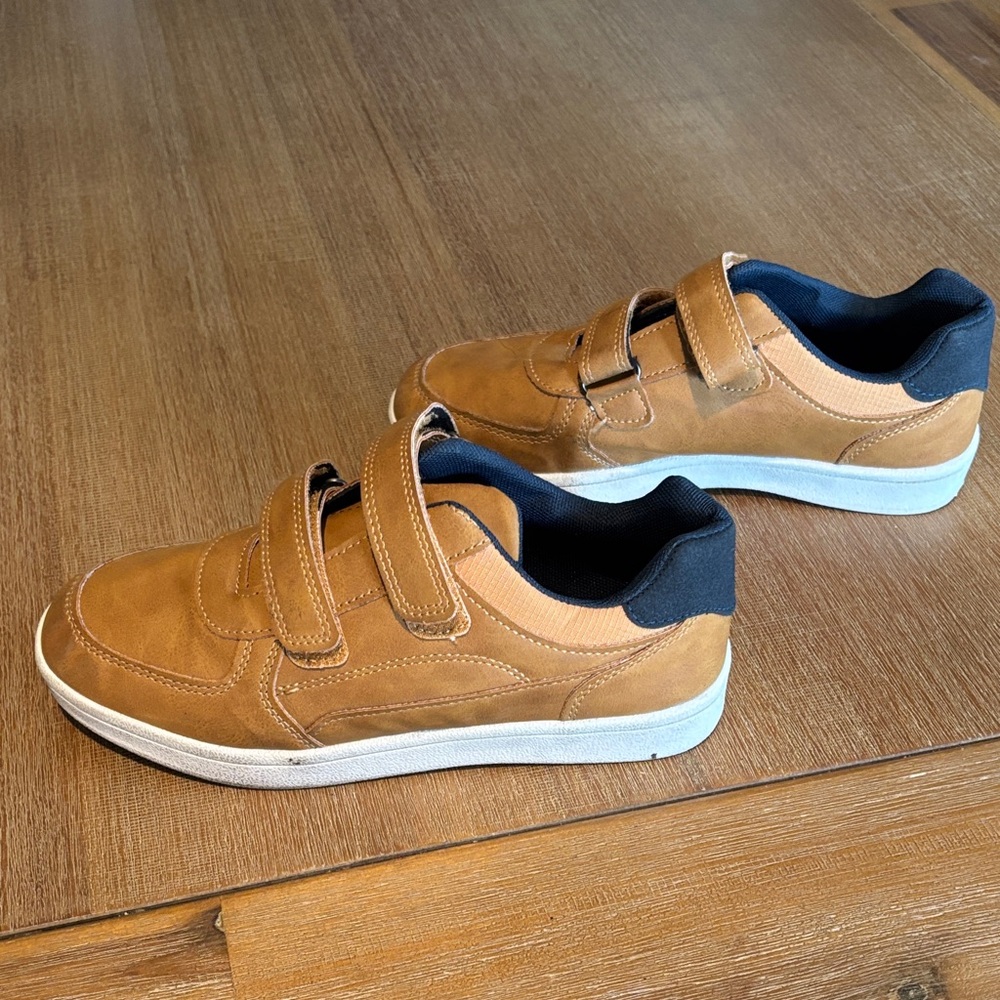 Boy’s Tan Velcro Sneakers